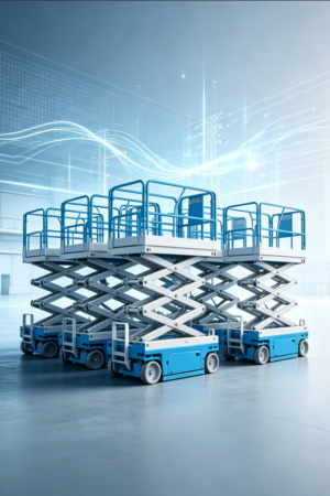 Scissor Lift Fleet Size and Power System Optimization