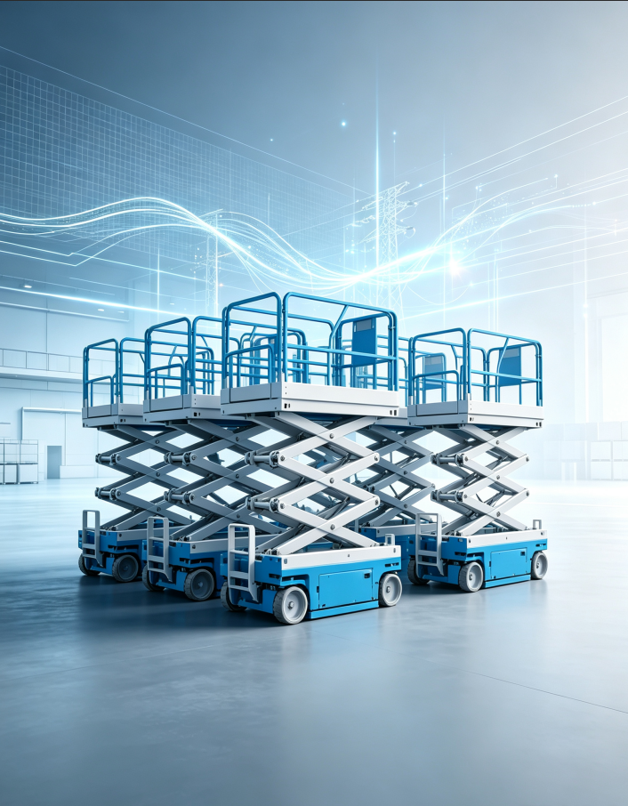 Scissor Lift Fleet Size and Power System Optimization