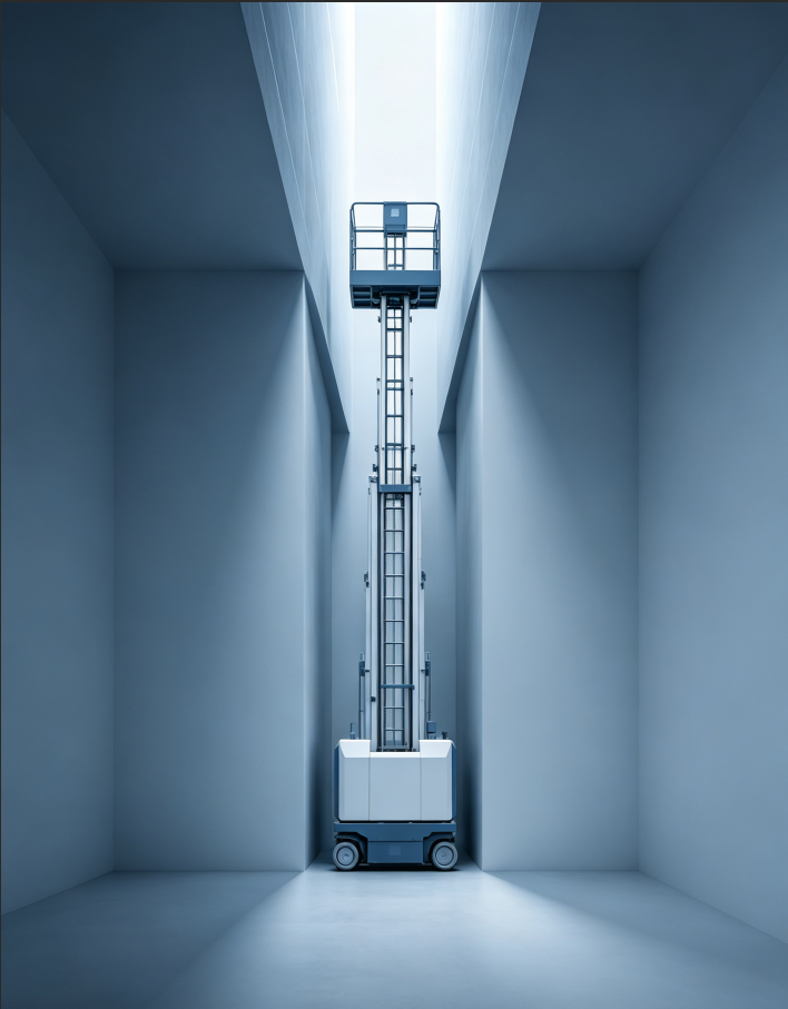Vertical Mast Lift Narrow Space Penetration Operation Solutions